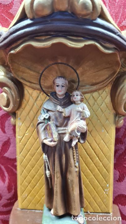 Antig&uuml;edades: RETABLO CON SAN ANTONIO - Foto 3