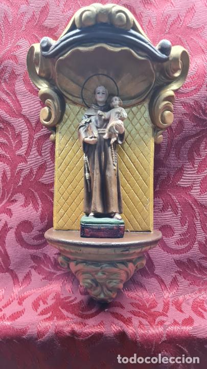Antig&uuml;edades: RETABLO CON SAN ANTONIO - Foto 4