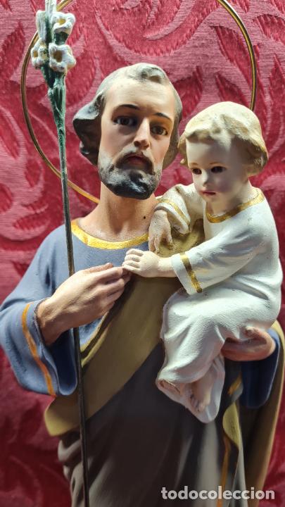 Antig&uuml;edades: SAN JOS&Eacute; CON NI&Ntilde;O EN BRAZOS - Foto 4