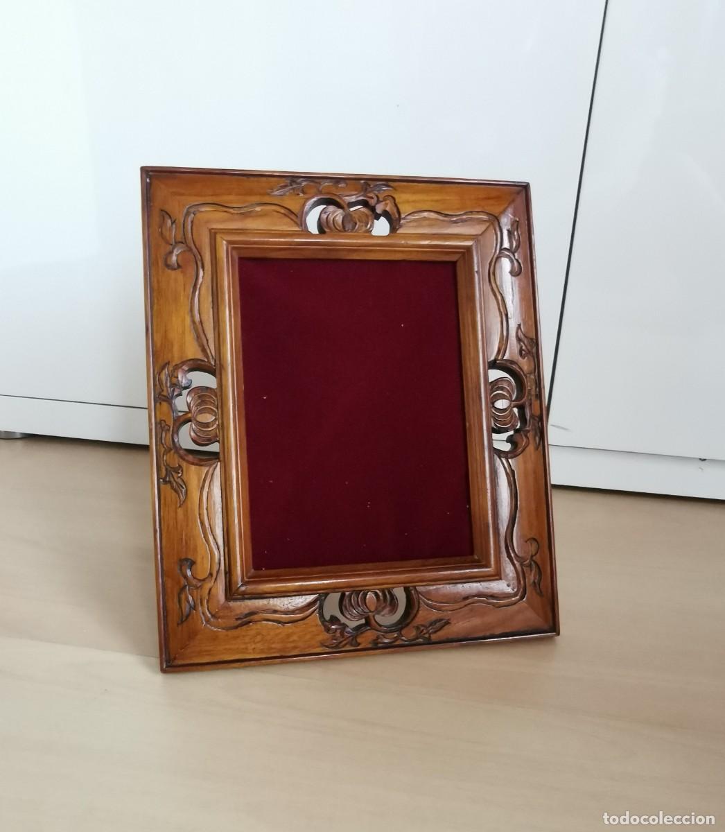 Antig&uuml;edades: MARCO DE MADERA DE CEDRO - Foto 1