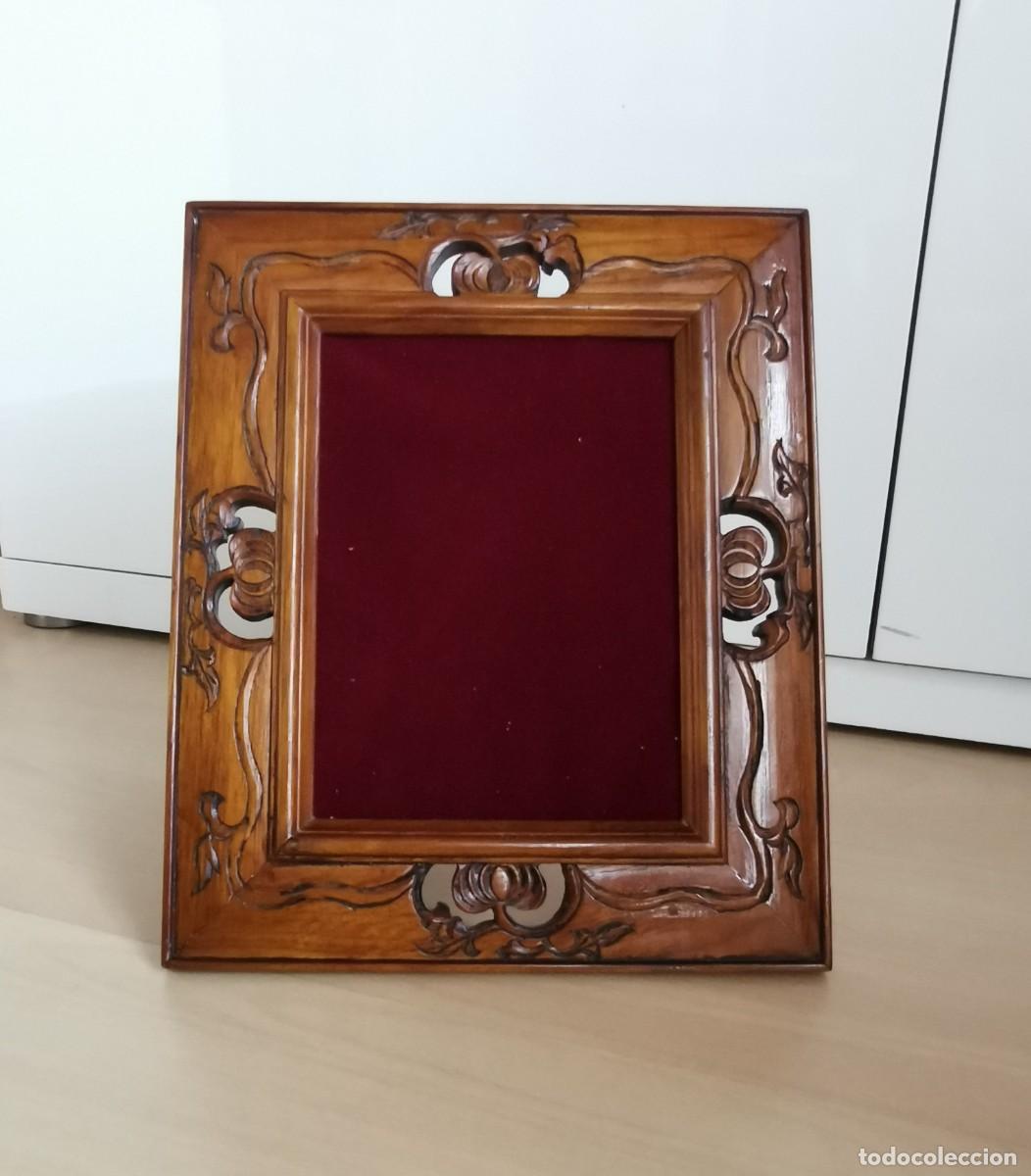 Antig&uuml;edades: MARCO DE MADERA DE CEDRO - Foto 3