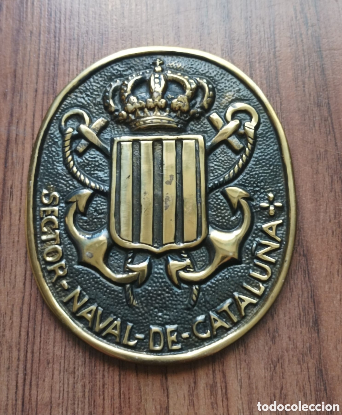 Antig&uuml;edades: Antigua placa del Sector Naval de Catalu&ntilde;a - Foto 2
