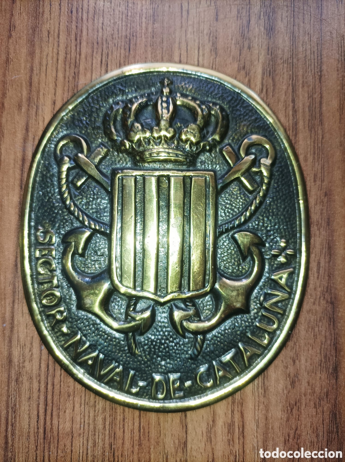 Antig&uuml;edades: Antigua placa del Sector Naval de Catalu&ntilde;a - Foto 1