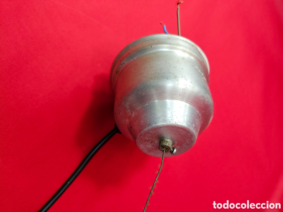 Antig&uuml;edades: L&aacute;mpara retro industrial de aluminio - Foto 5