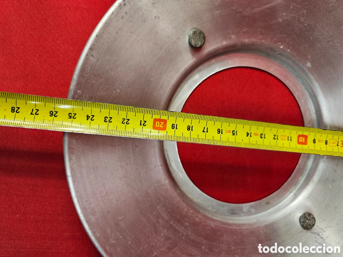 Antig&uuml;edades: L&aacute;mpara retro industrial de aluminio - Foto 17