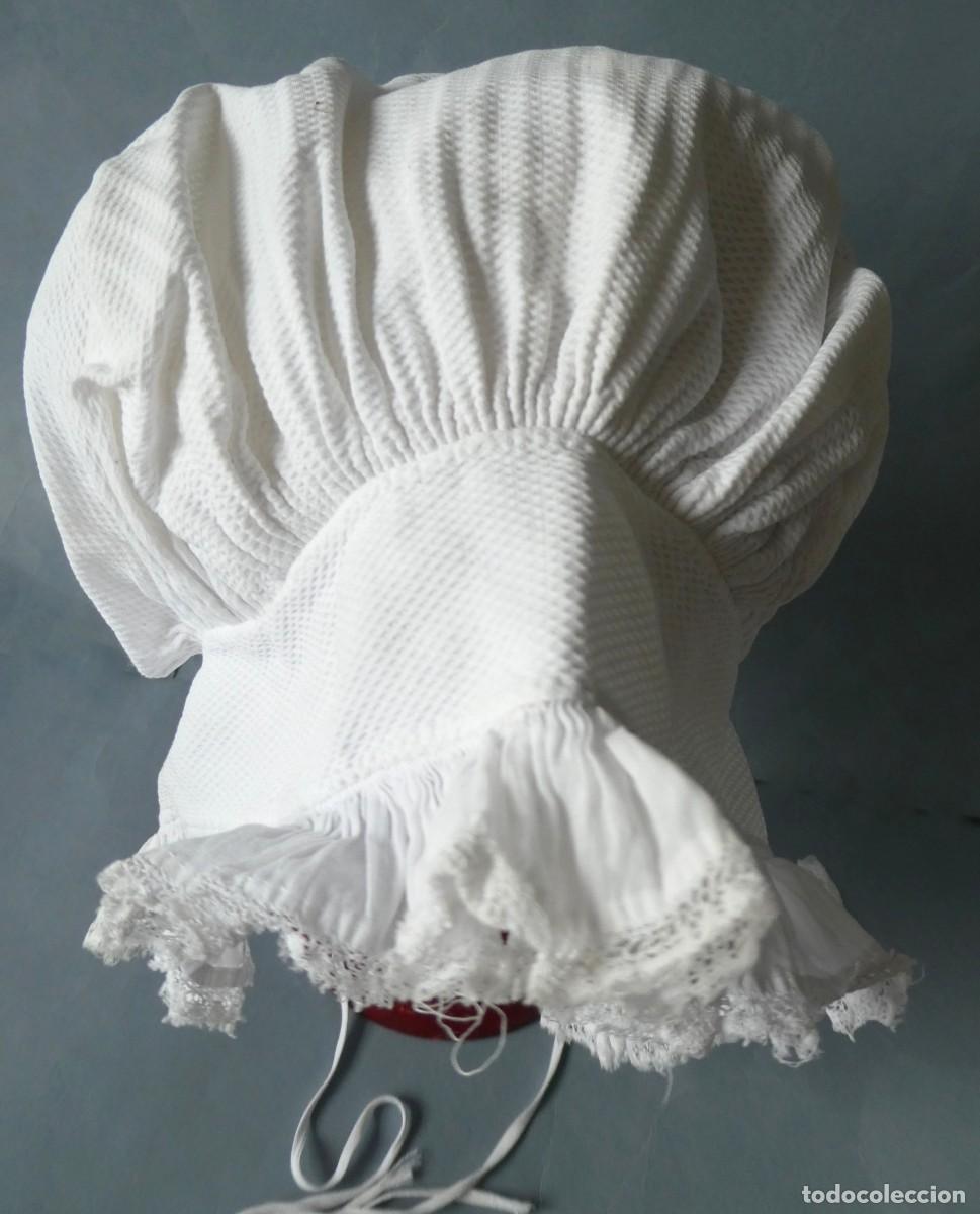 Antig&uuml;edades: ANTIGUO GORRO PARA MU&Ntilde;ECA PPIO.S.XX - Foto 2