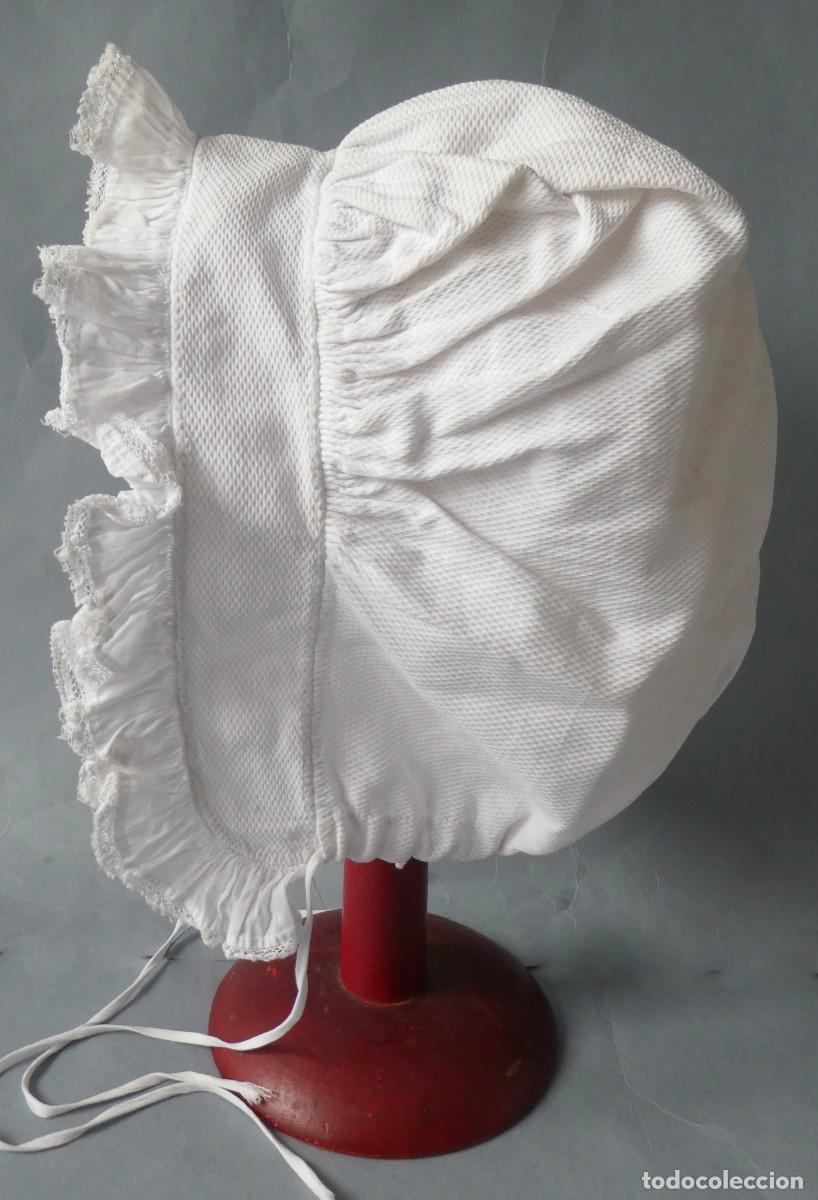 Antig&uuml;edades: ANTIGUO GORRO PARA MU&Ntilde;ECA PPIO.S.XX - Foto 4