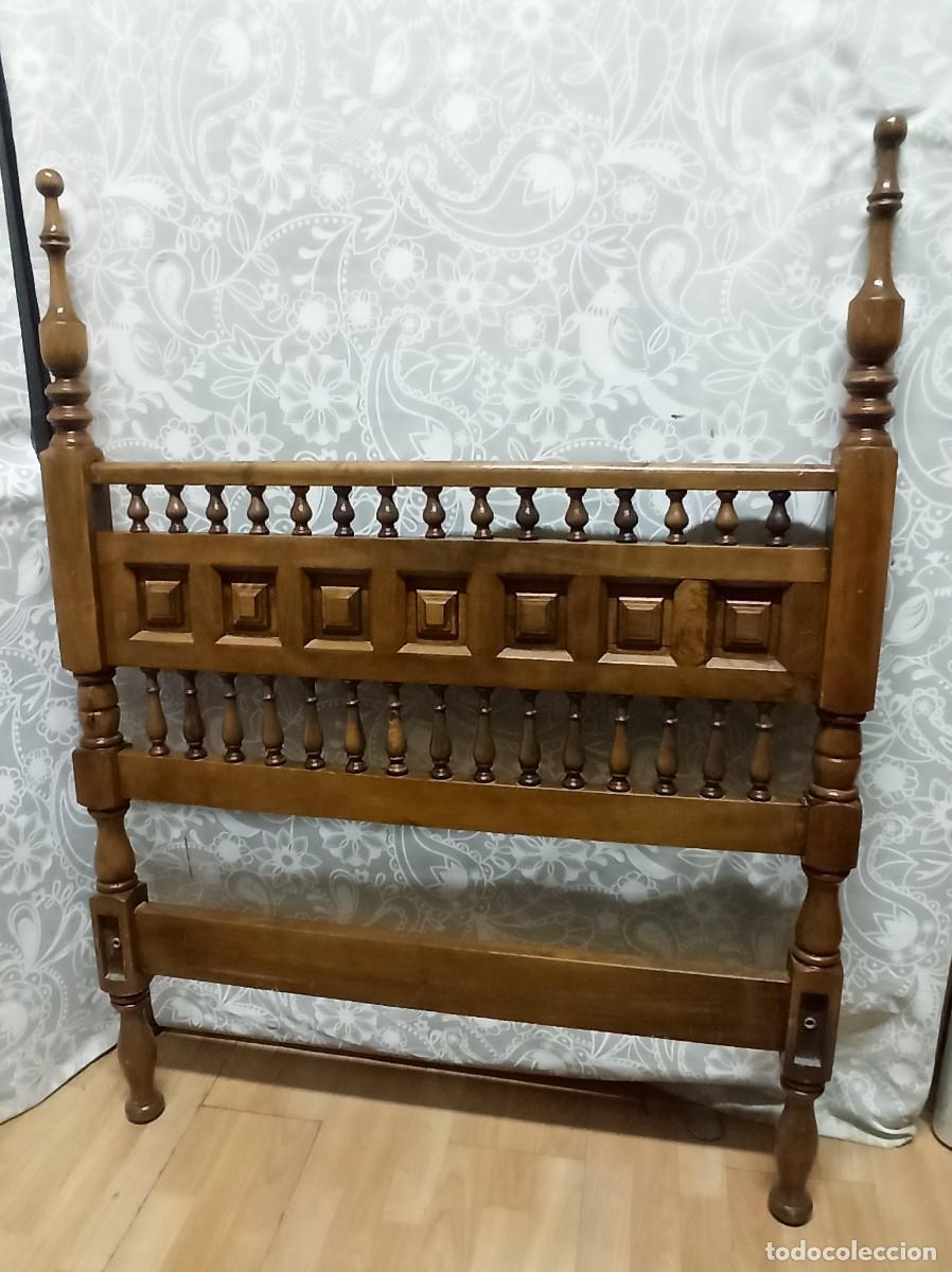 Antig&uuml;edades: Cabecero cama madera roble - Foto 4