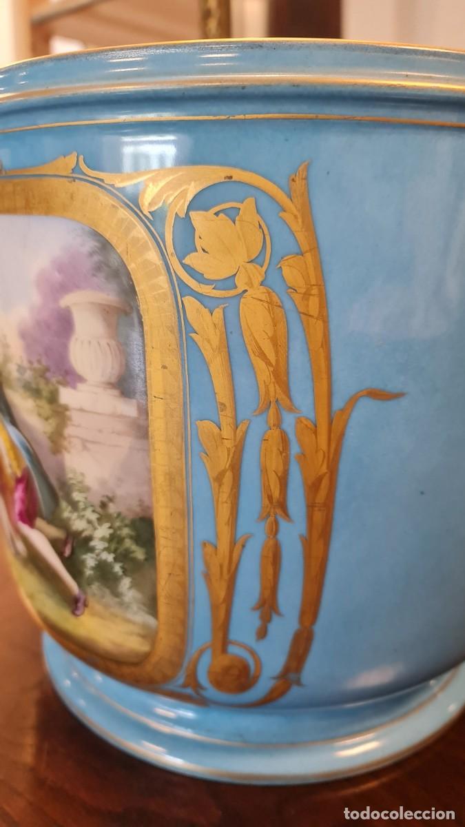 Antig&uuml;edades: Macetero de Sevres XVIII - Foto 7