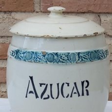 Antigüedades: TARRO ANTIGUO DE COCINA - AZUCAR - EN PORCELANA