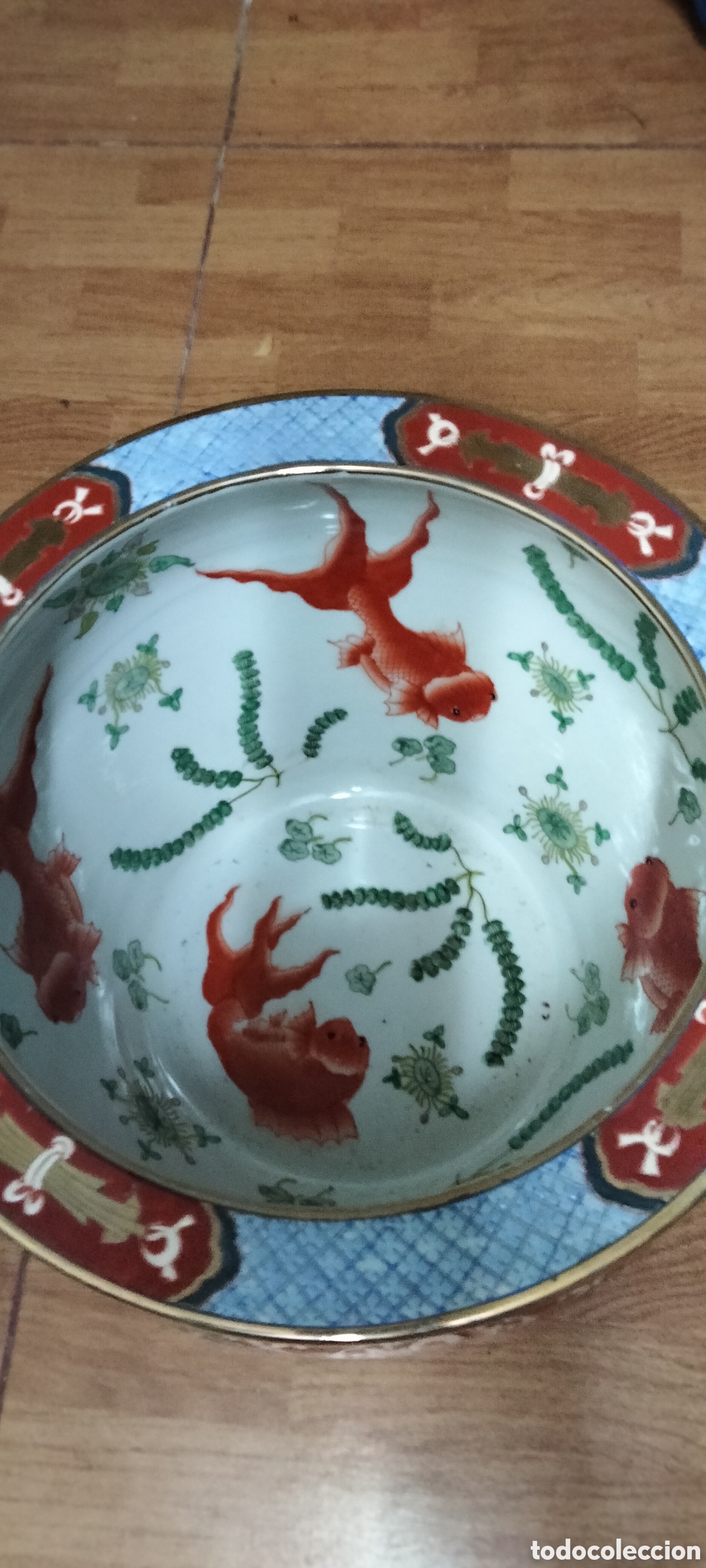 Antig&uuml;edades: GRAN MACETERO PORCELANA - Foto 6