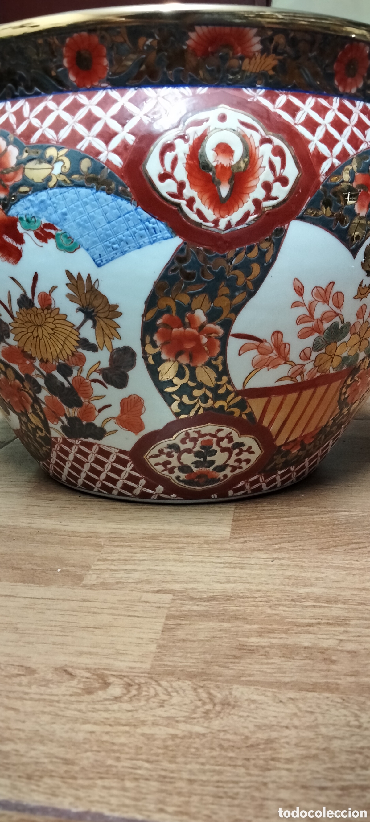 Antig&uuml;edades: GRAN MACETERO PORCELANA - Foto 7