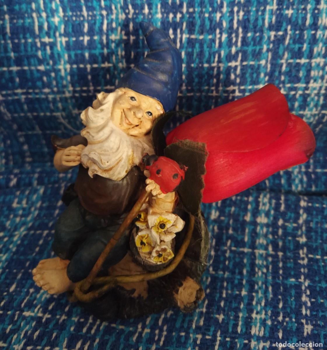 Antig&uuml;edades: Figura gnomo rosa - Foto 1