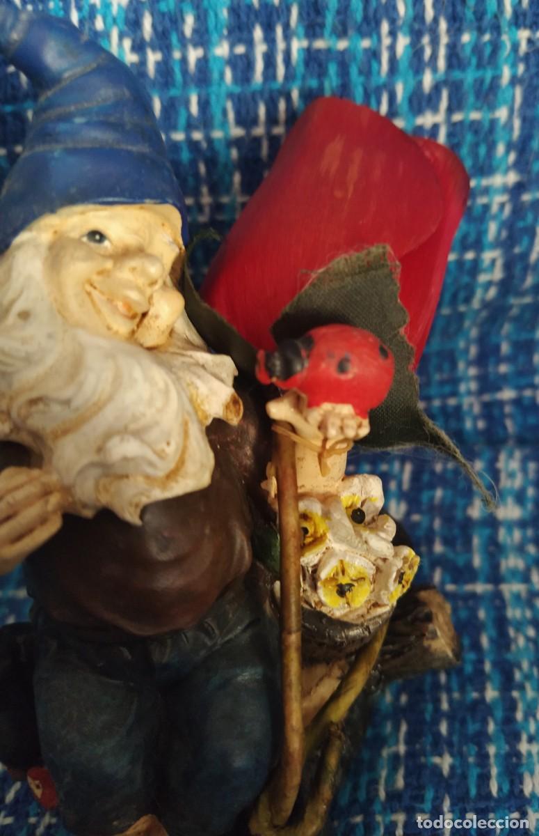 Antig&uuml;edades: Figura gnomo rosa - Foto 2