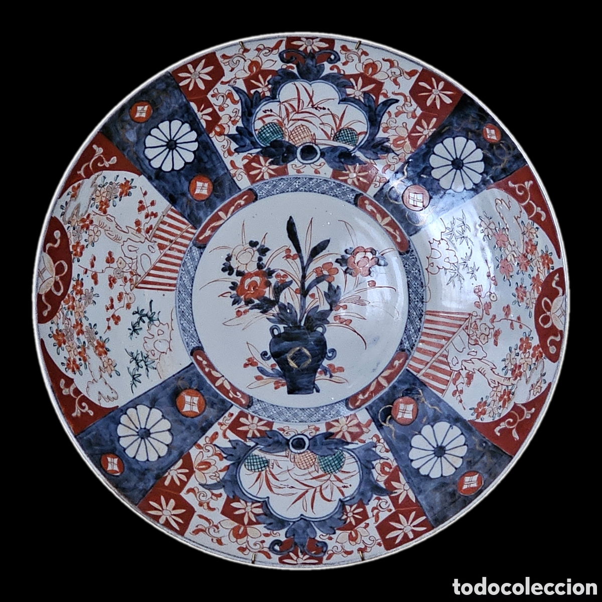 Antig&uuml;edades: GRAN PLATO PORCELANA 47 CMS &Oslash; - Foto 2