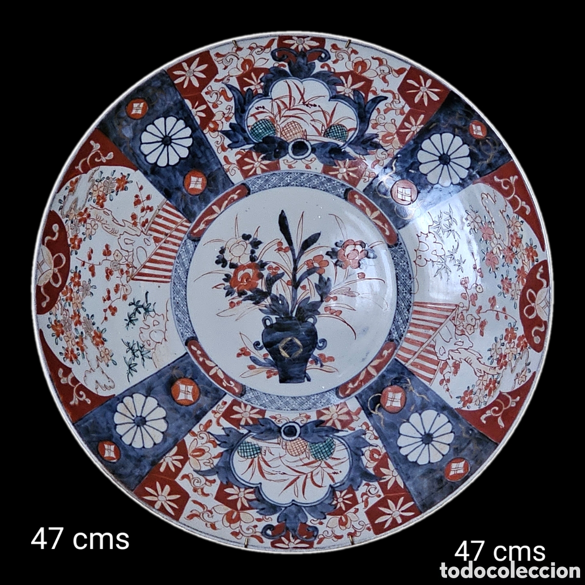 Antig&uuml;edades: GRAN PLATO PORCELANA 47 CMS &Oslash; - Foto 1
