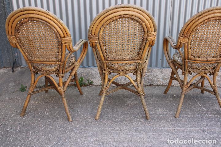 Antig&uuml;edades: 3 sillones de mimbre - Foto 2