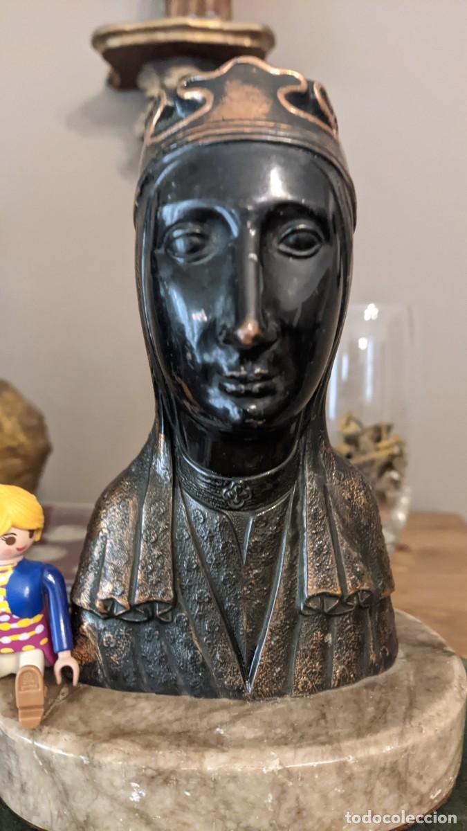 Antig&uuml;edades: BUSTO VIRGEN MONSERRAT EN COBRE - Foto 1