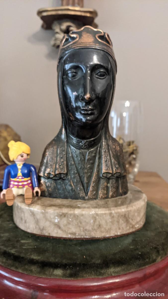 Antig&uuml;edades: BUSTO VIRGEN MONSERRAT EN COBRE - Foto 2