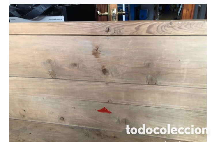 Antig&uuml;edades: Antiguo esca&ntilde;o o banco de madera - Foto 4