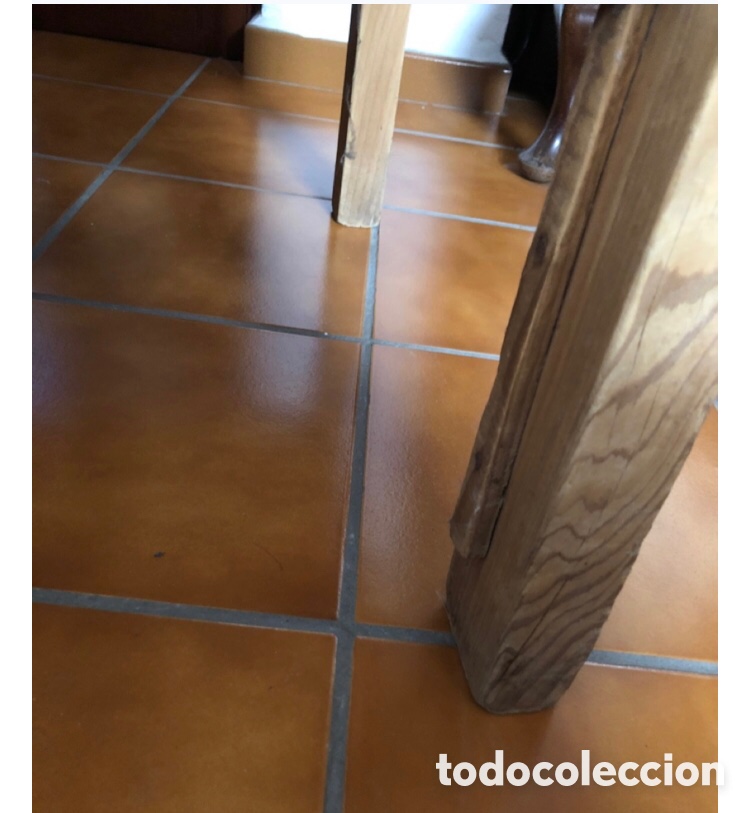 Antig&uuml;edades: Antiguo esca&ntilde;o o banco de madera - Foto 5