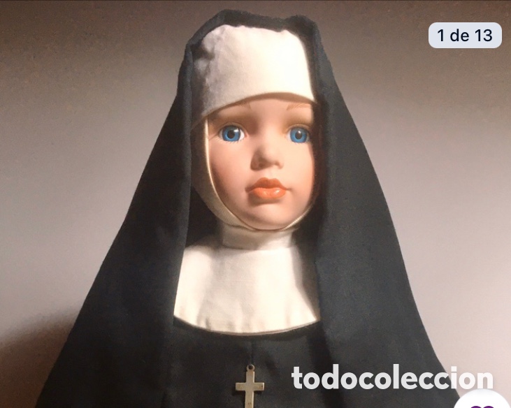 Antig&uuml;edades: Mu&ntilde;eca Monja Porcelana - Foto 1