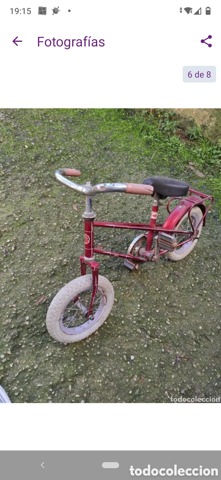 Antig&uuml;edades: Bicicleta derbi rabasa 12&rdquo; - Foto 1