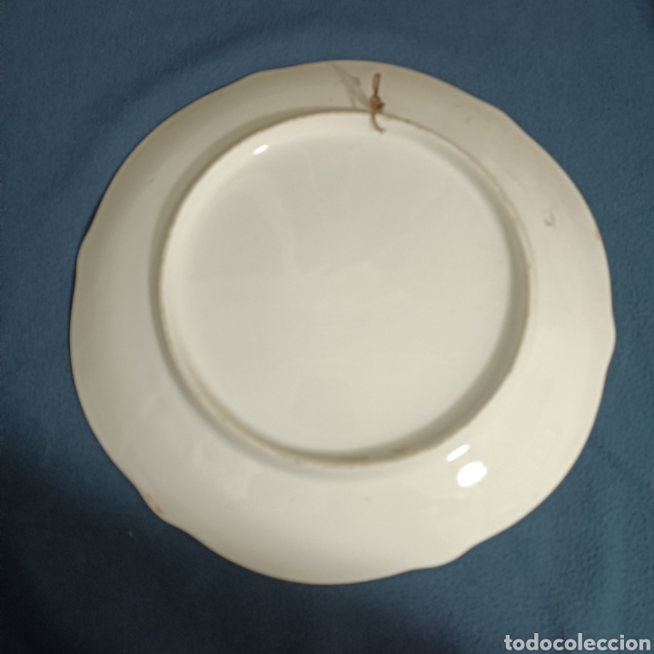 Antig&uuml;edades: Plato de frutas de porcelana - Foto 3