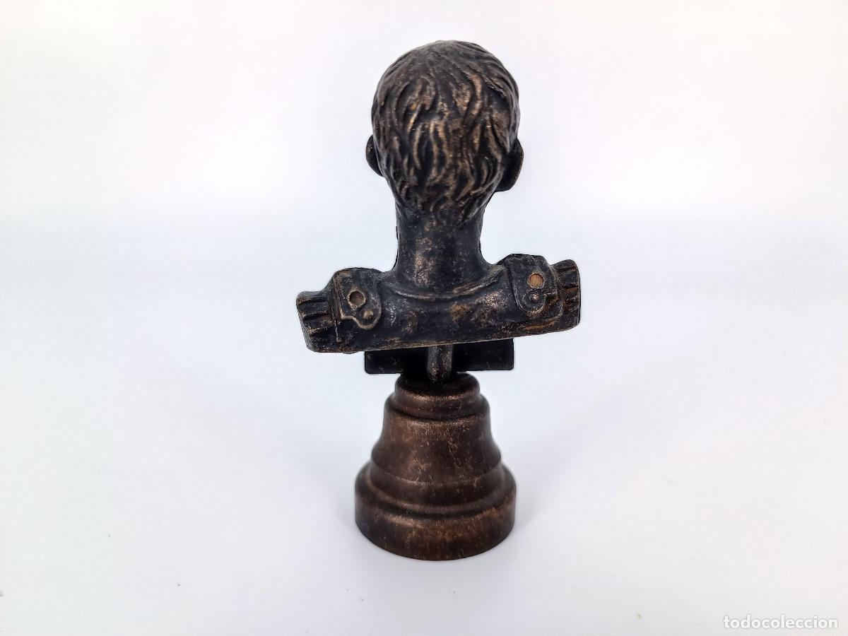 Antig&uuml;edades: Busto de julio cesar de metal - Foto 2