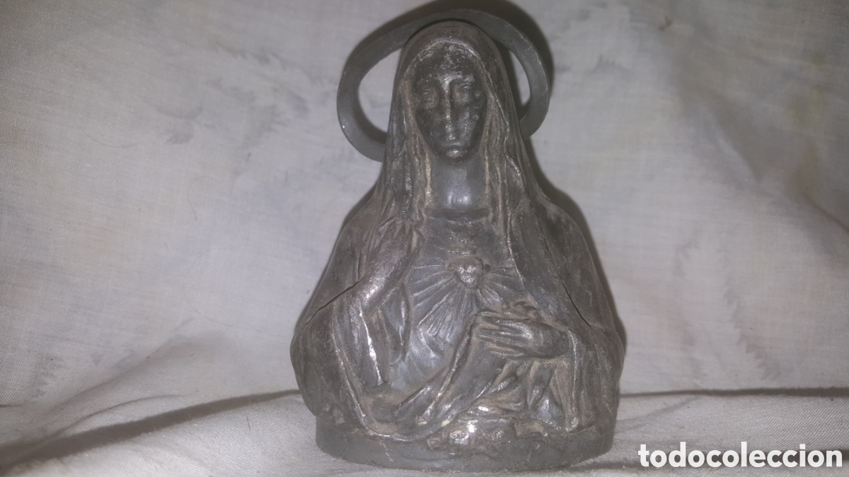 Antig&uuml;edades: SAGRADO CORAZ&Oacute;N DE LA VIRGEN EN HIERRO - Foto 1