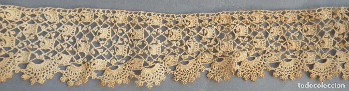 Antig&uuml;edades: ANTIGUO ENCAJE DE CROCHET S. XIX - Foto 3