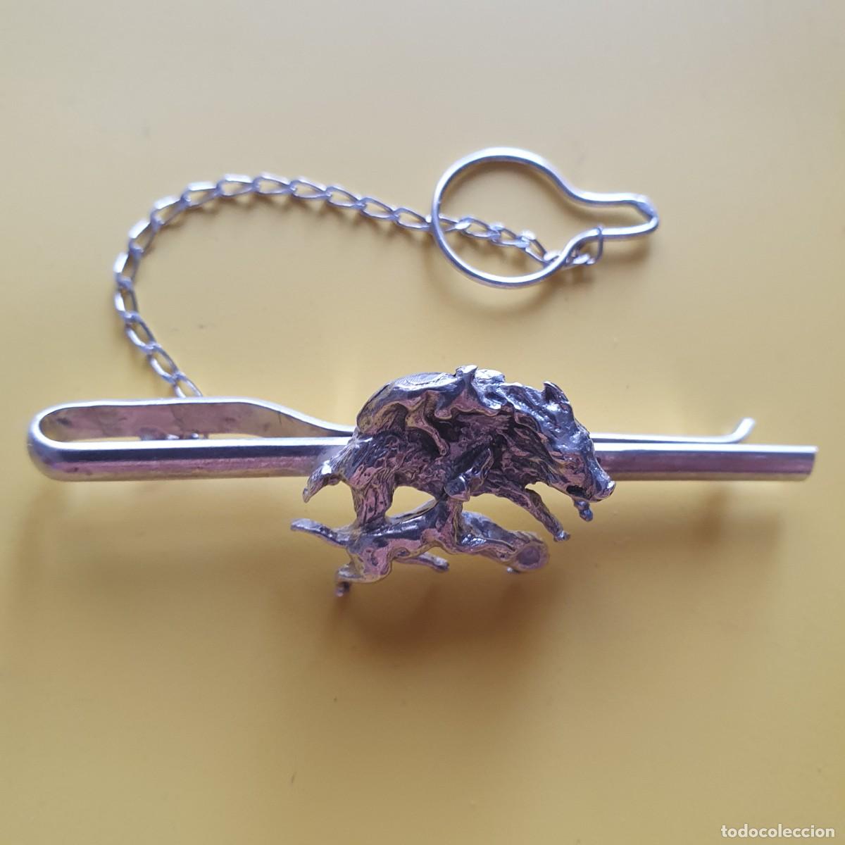 Antig&uuml;edades: juego jemelos y pilla corbata de plata - Foto 2