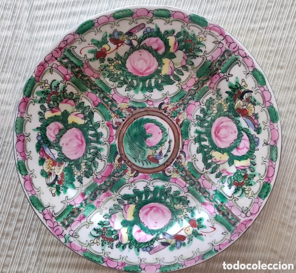 Antig&uuml;edades: Antiguo plato de porcelana - Foto 3