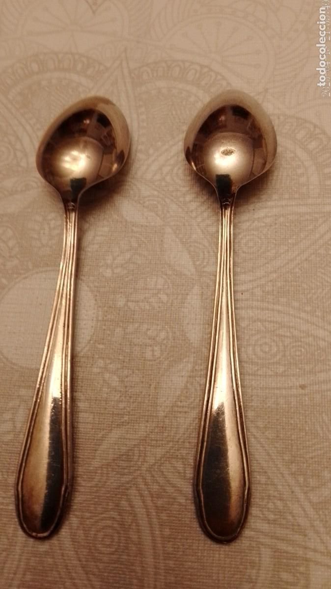 Antig&uuml;edades: 2 Cucharillas de Cafe - Foto 2