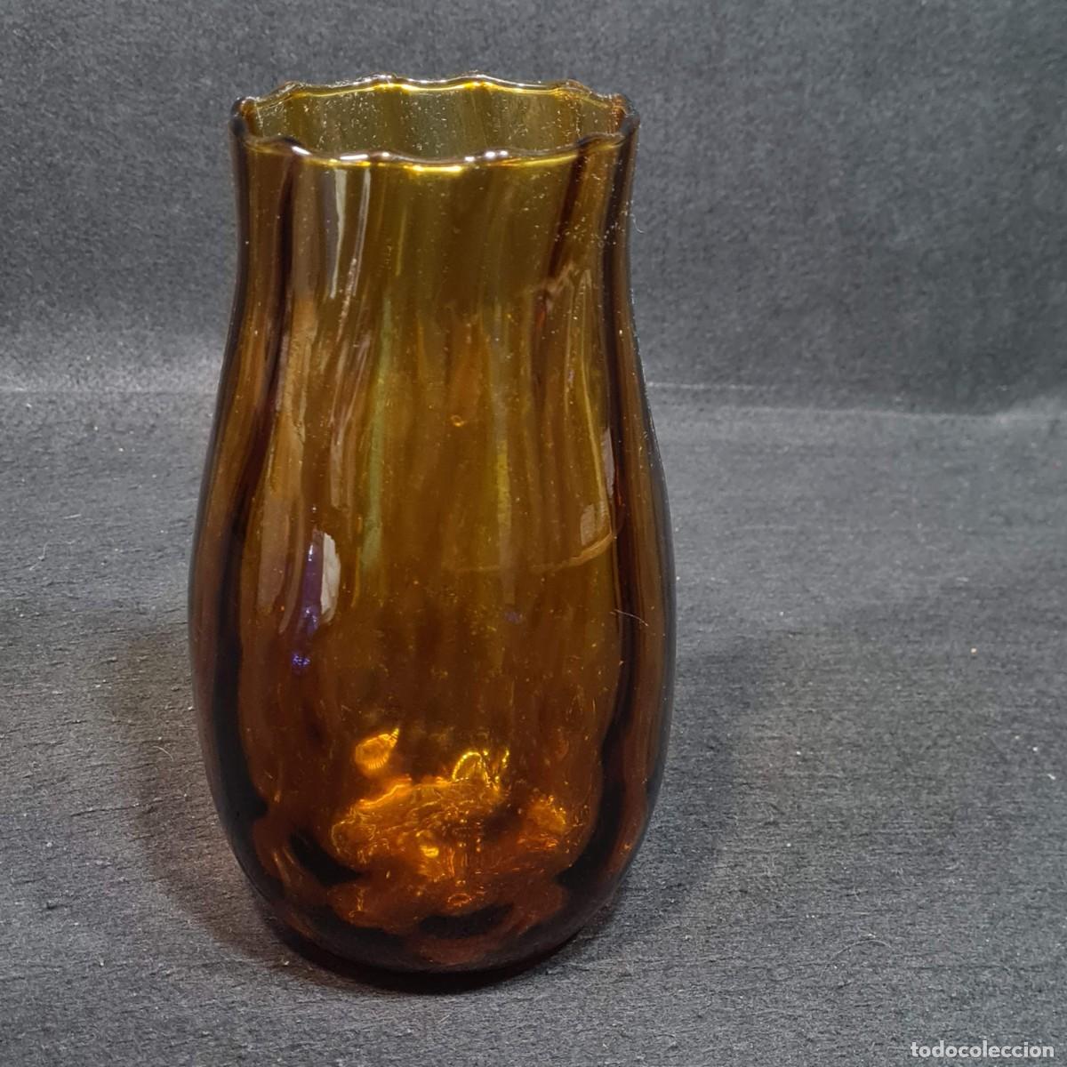 Jarrón de Cristal Amber 24,5 cm