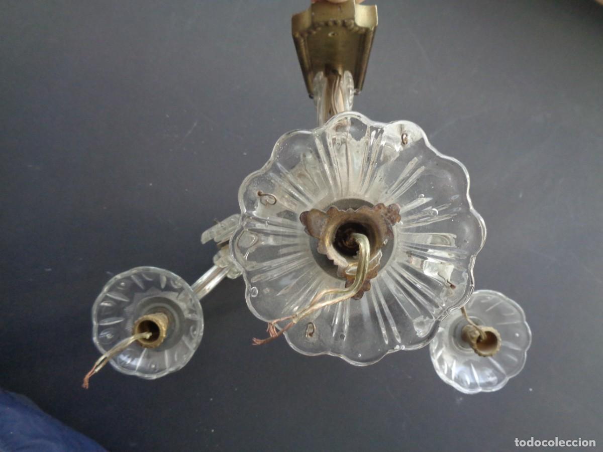 Antig&uuml;edades: ANTIGUO APLIQUE DE CRISTAL - Foto 6