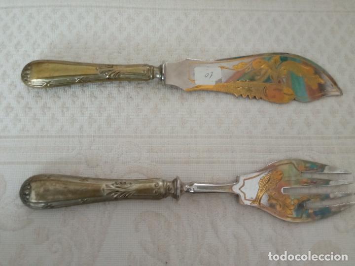 Antig&uuml;edades: Tenedor y cuchillo servir - Foto 1