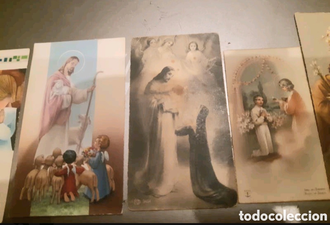 Antig&uuml;edades: 6 tarjetas recuerdo Mi primera comuni&oacute;n. - Foto 1