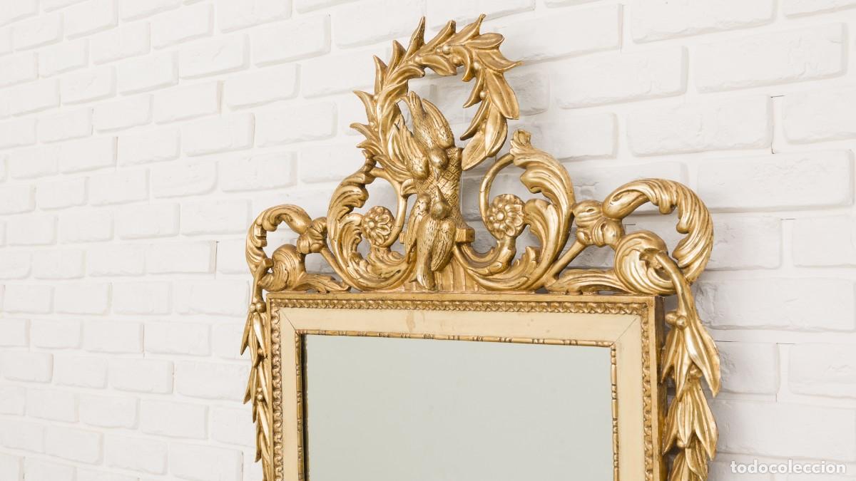 Antig&uuml;edades: Espejo dorado estilo neocl&aacute;sico - Foto 3