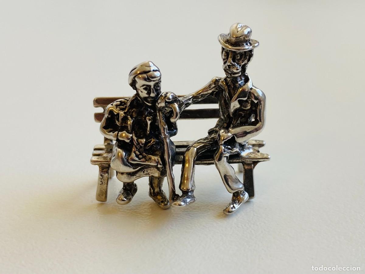 Antig&uuml;edades: Miniatura de plata 800 - Foto 1