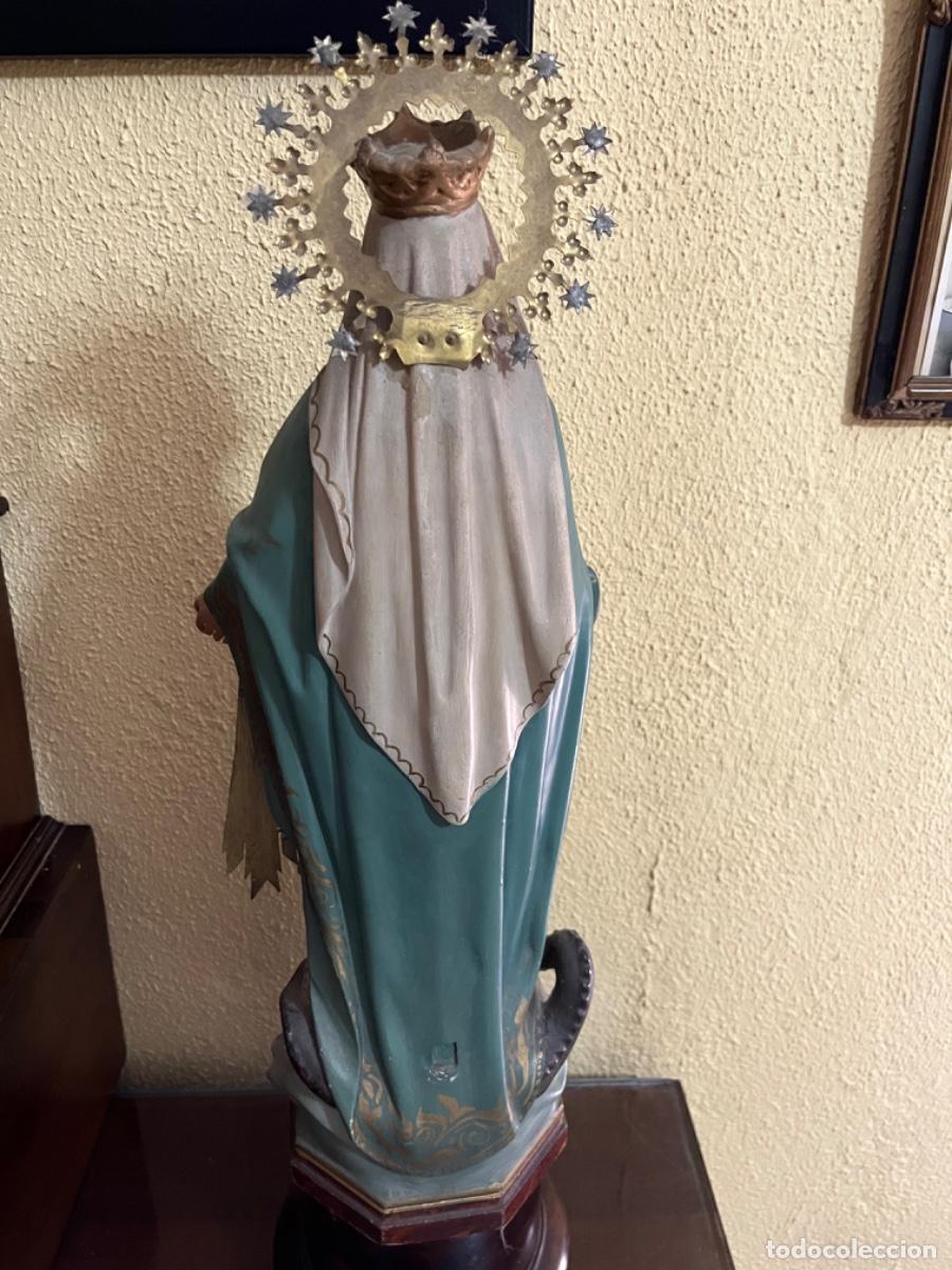 Antig&uuml;edades: Virgen Milagrosa cristal 46cm - Foto 2