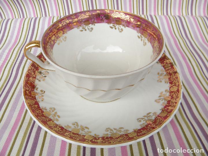 Antiques: Conjunto de Taz&oacute;n y plato de cer&aacute;mica de 11 y 18 cm