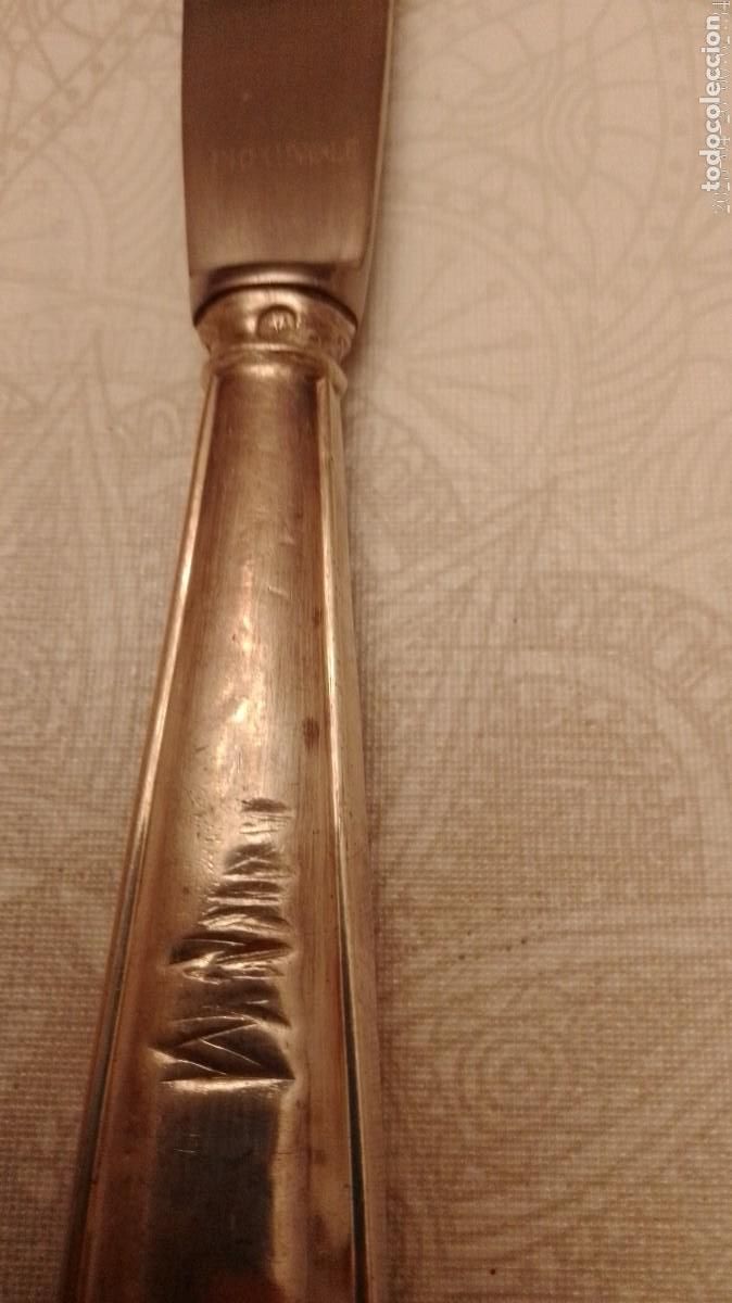 Antig&uuml;edades: Cuchillo de Plata de Ley - Foto 2