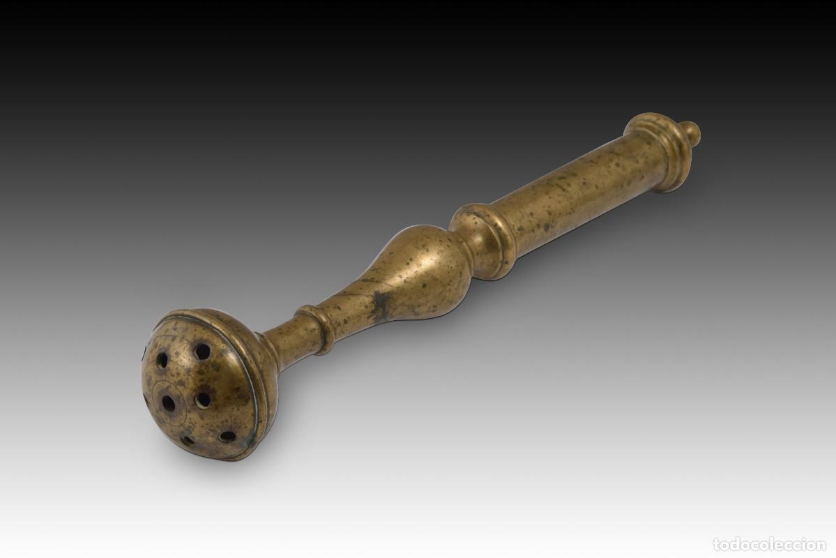 Antig&uuml;edades: Hisopo. Bronce. Siglo XVIII. - Foto 1