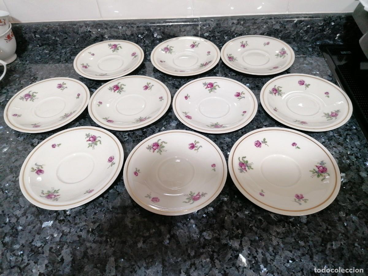 Antig&uuml;edades: C23 - Platos de caf&eacute; Limoges. - Foto 1