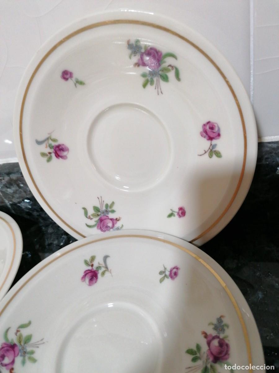 Antig&uuml;edades: C23 - Platos de caf&eacute; Limoges. - Foto 2