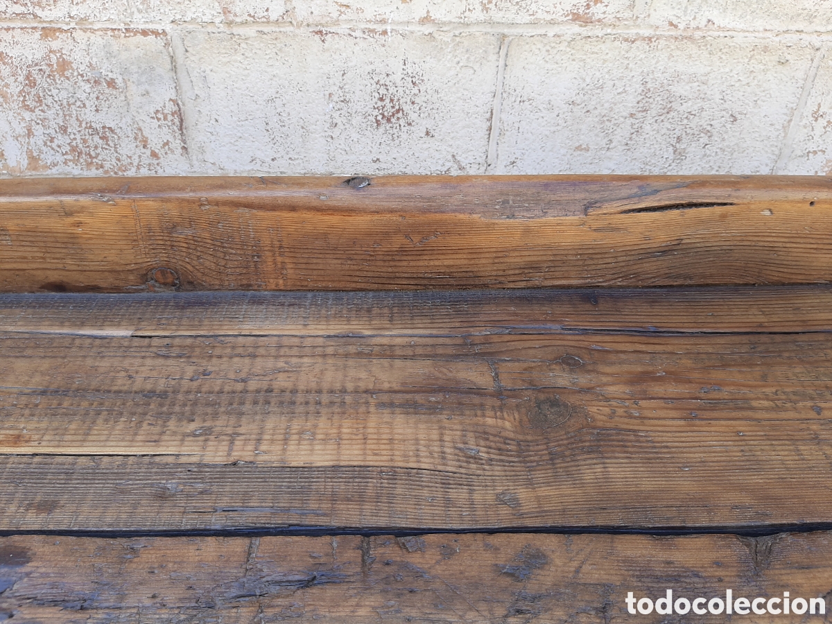 Antig&uuml;edades: Mesa antigua de trabajo r&uacute;stica - Foto 10