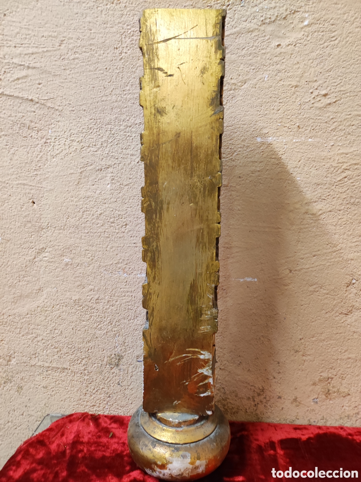 Antig&uuml;edades: Peana con trozo dorado - Foto 3