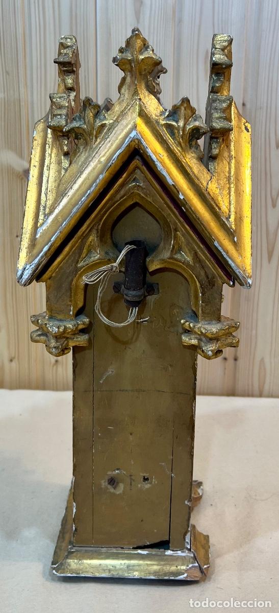 Antig&uuml;edades: TROZO RETABLO GOTICO PAN DE ORO - Foto 4
