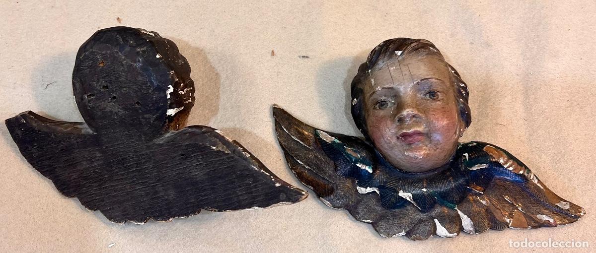 Antig&uuml;edades: ANTIGUA PAREJA ANGELITOS QUERUBINES - Foto 4